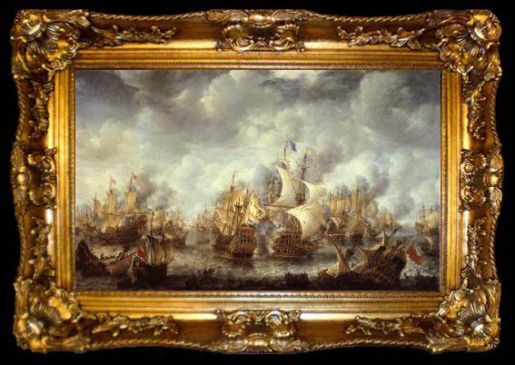 framed  REMBRANDT Harmenszoon van Rijn The Battle of Ter Heide,10 August 1653, ta009-2
